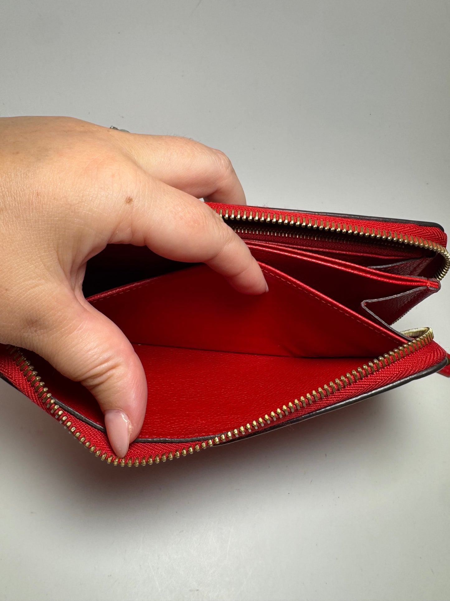 Louis Vuitton Empriente Zippy Wallet Cherry Red Leather