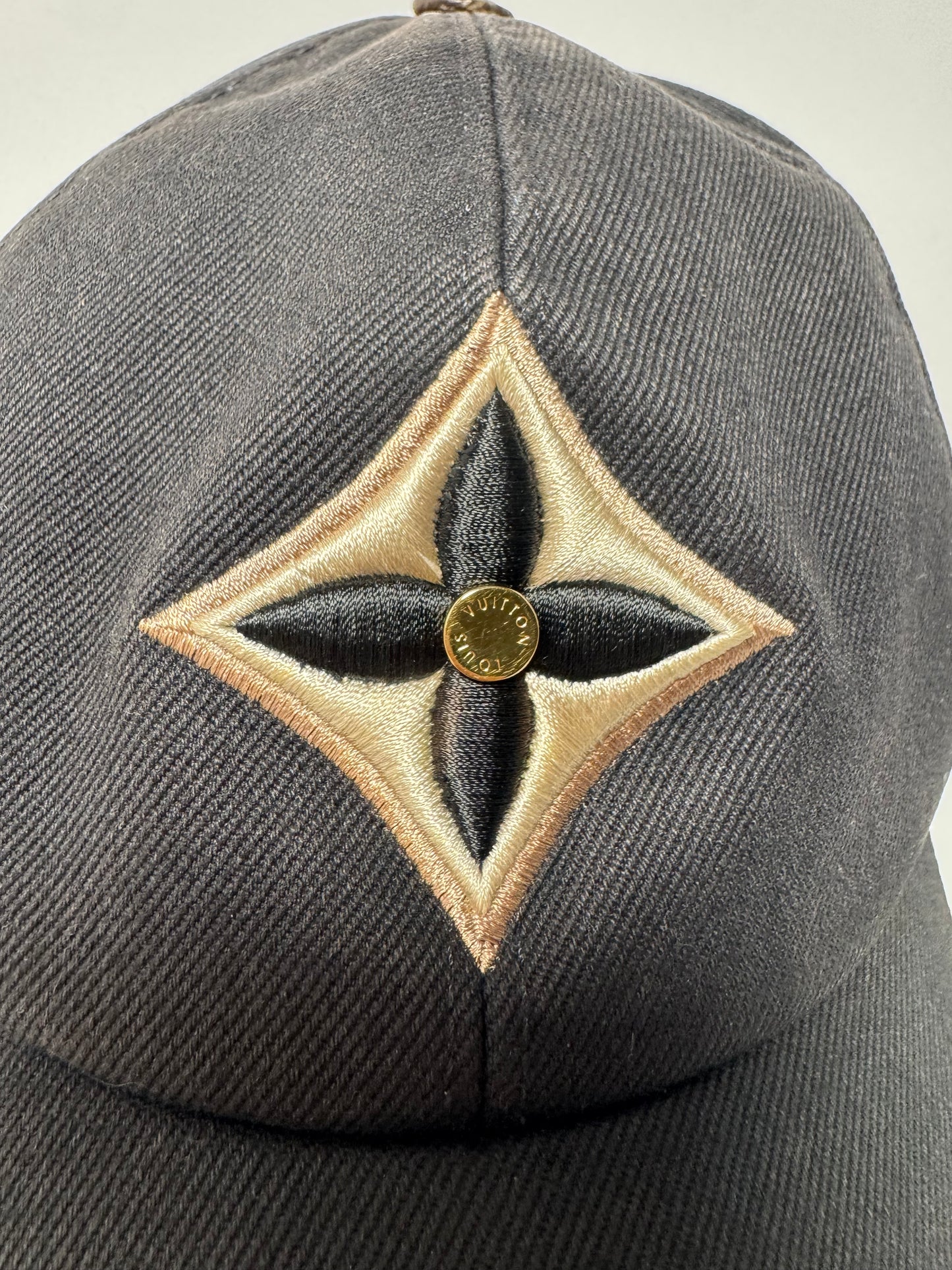 Louis Vuitton Day Cap Black Cotton, Canvas & Leather