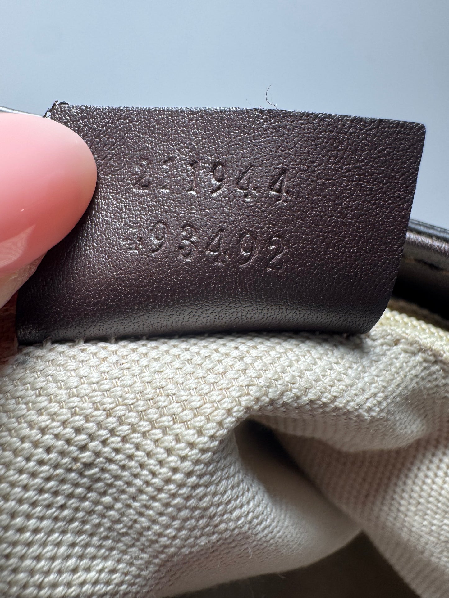 Gucci Sukey Tote Guccissima Leather Hand Bag Walnut Brown
