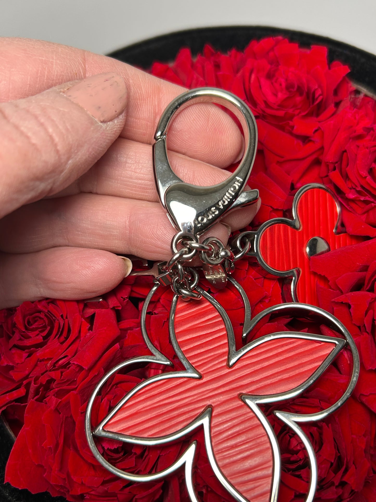 Louis Vuitton Rimy Red Epi Leather Bag Charm