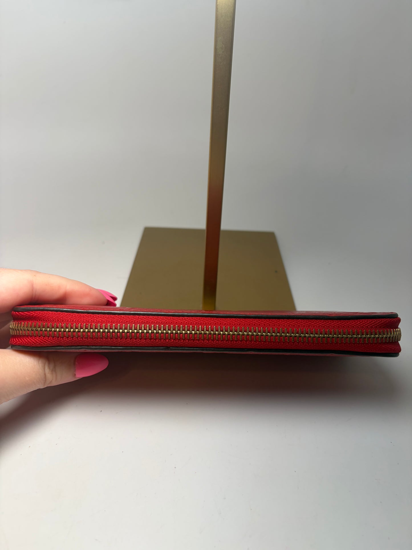 Louis Vuitton Empriente Monogram Zippy Wallet Cherry Red