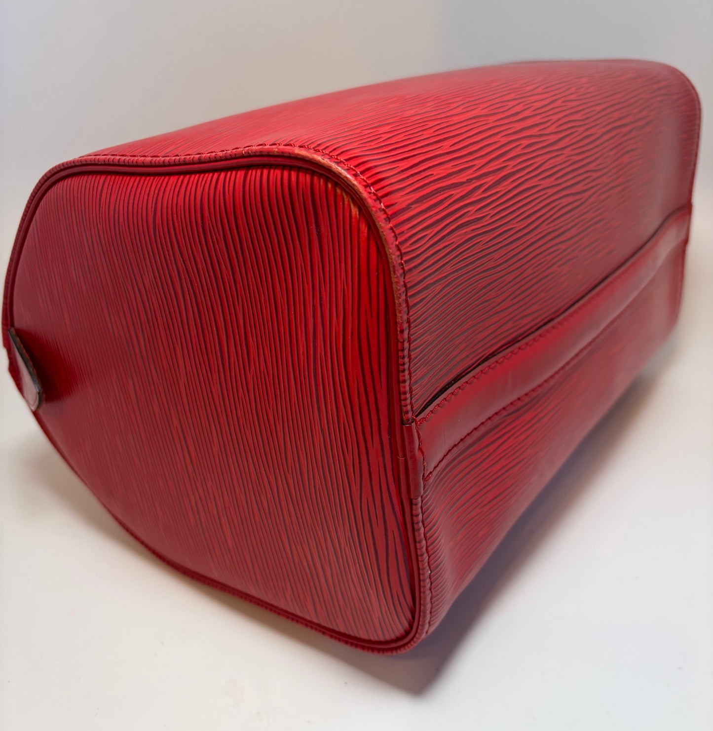 Louis Vuitton Speedy 25 Red Epi Leather, Made in France June 1994