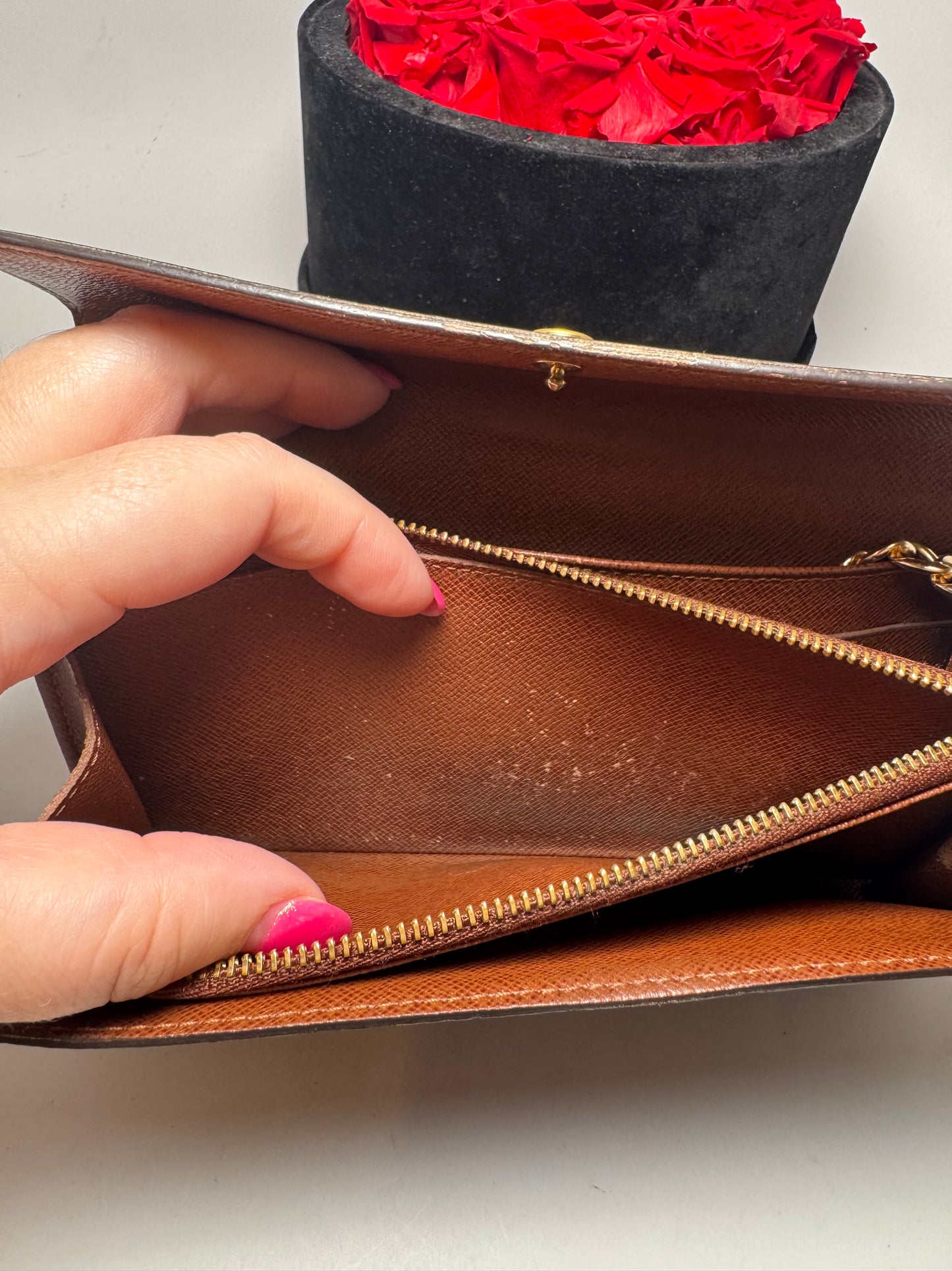 Louis Vuitton Sarah Monogram Wallet on Chain