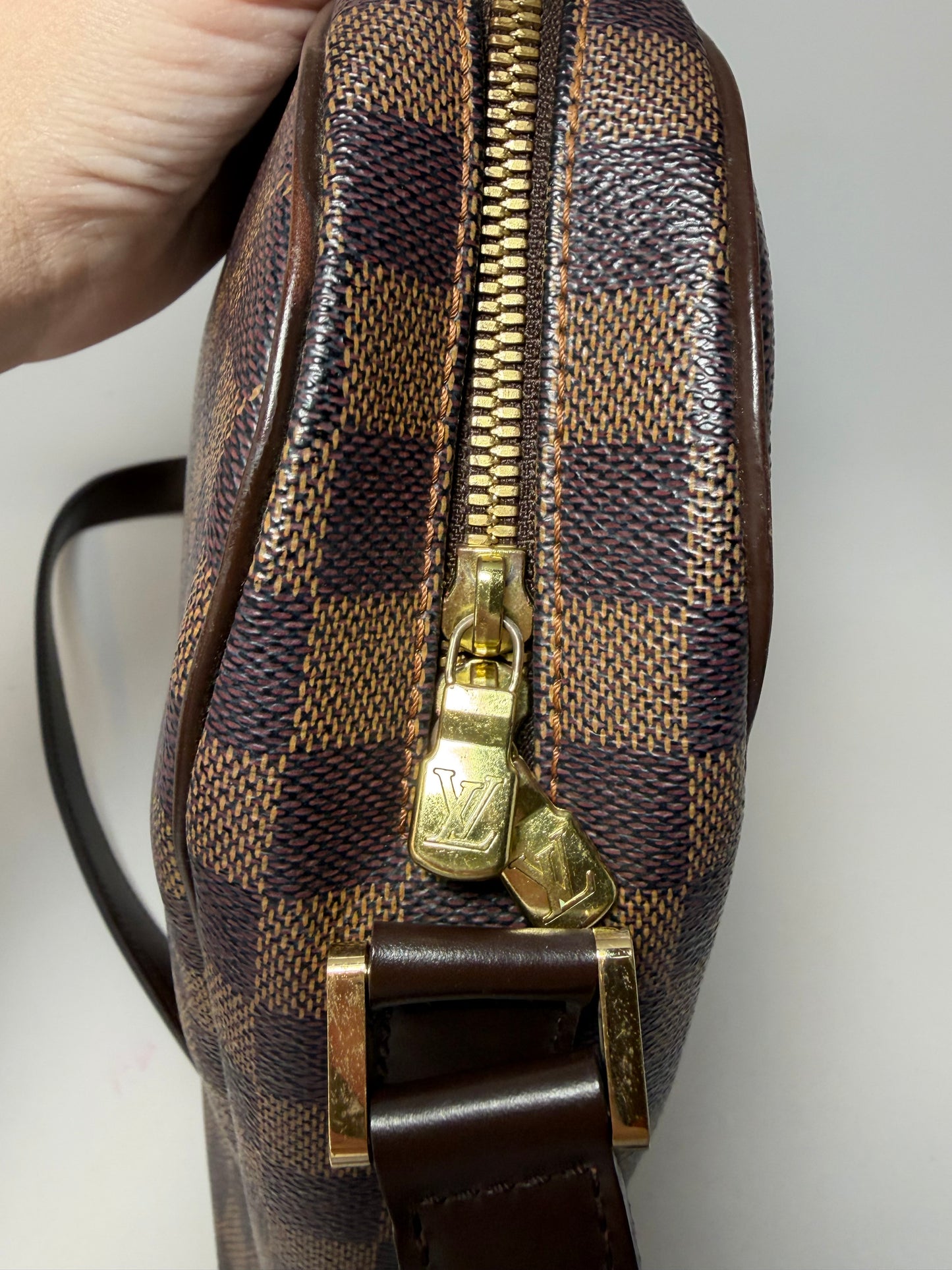 Louis Vuitton Ipanema GM shoulder bag in Damier Ebène