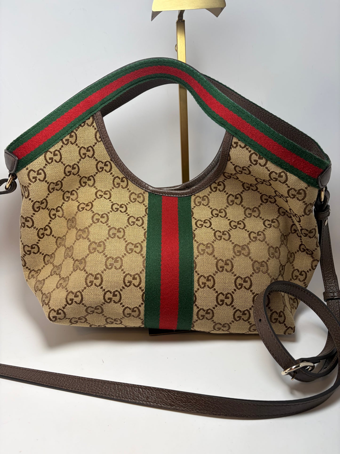 Gucci Giglio Small Canvas Tote/Crossbody LIKE NEW