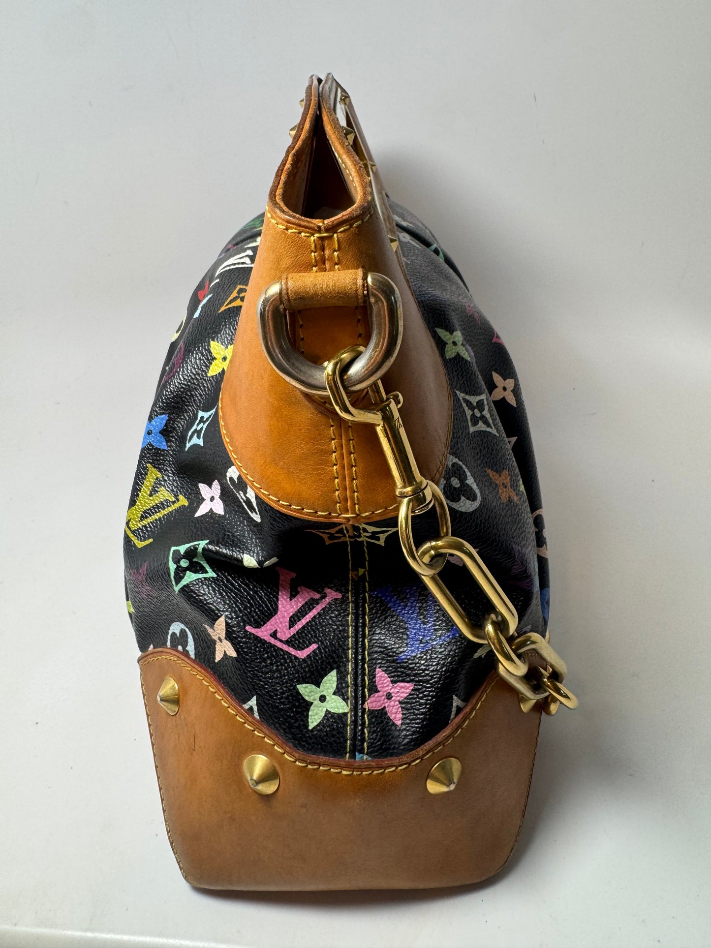 Louis Vuitton Black Multicolor Judy GM Shoulder Bag