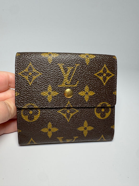 Louis Vuitton Portefeuille Elise Bifold Compact Monogram Wallet- Vintage September 1995 in France