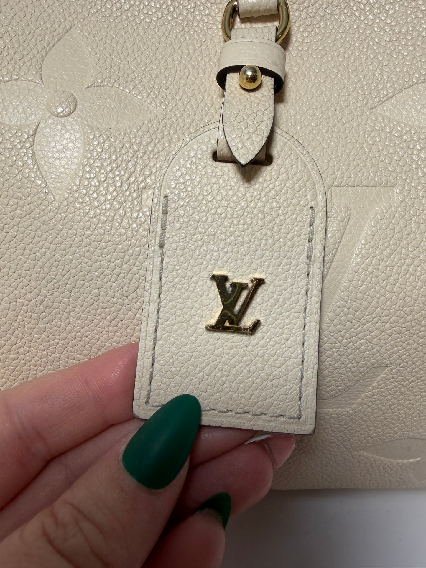 Louis Vuitton Caryall PM Monogram Empriente Leather Shoulder Bag/Crossbody in Cream