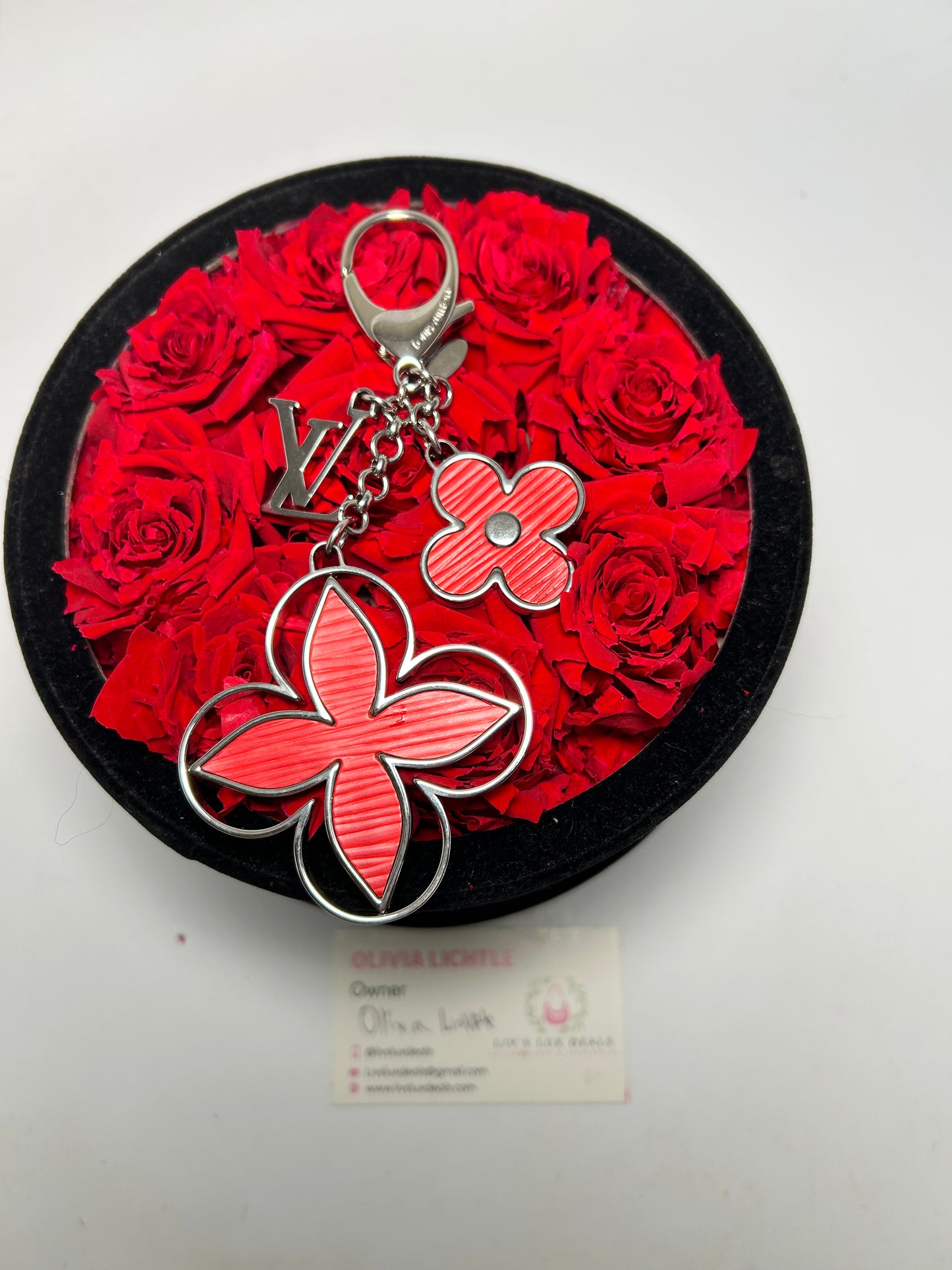 Louis Vuitton Rimy Red Epi Leather Bag Charm
