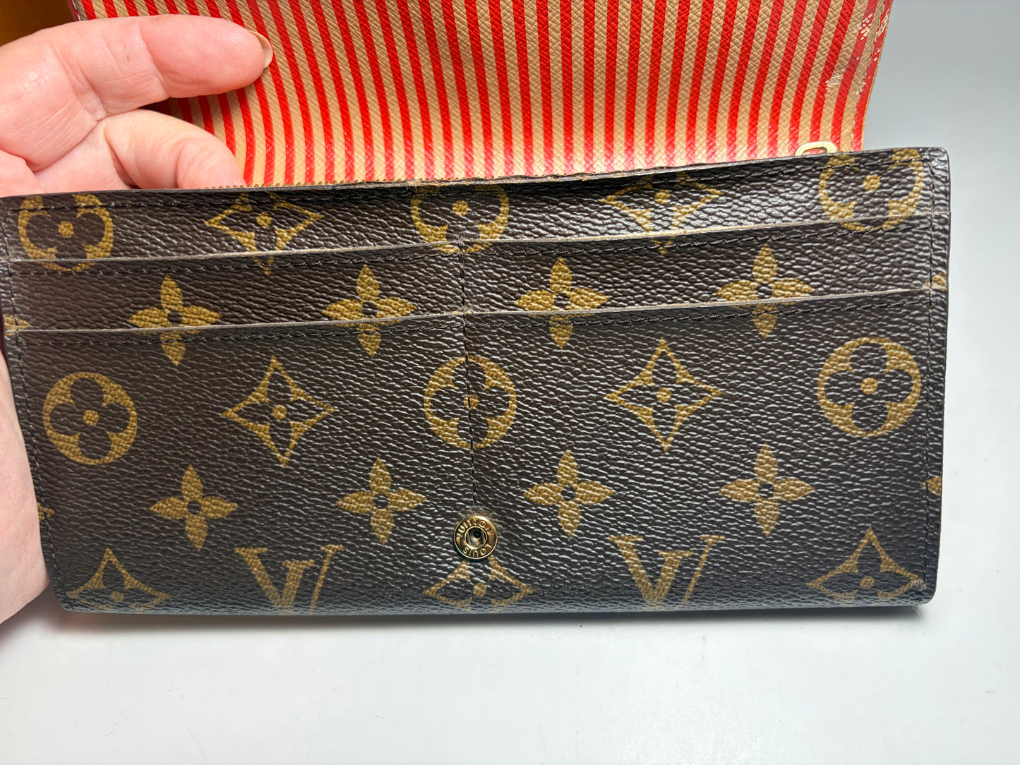 Louis Vuitton Vintage Sarah Trunks and Locks Monogram Wallet