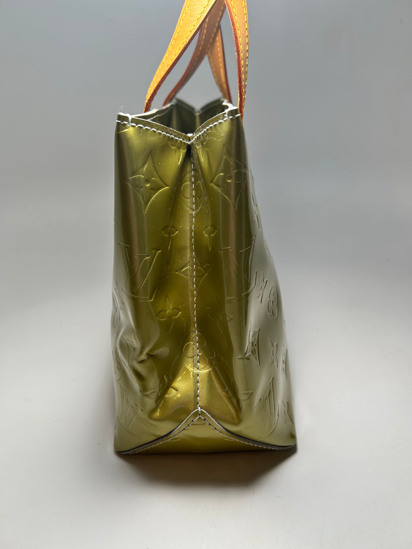 Louis Vuitton Reade PM Pistachio Green Vernis Leather Monogram Mini Tote