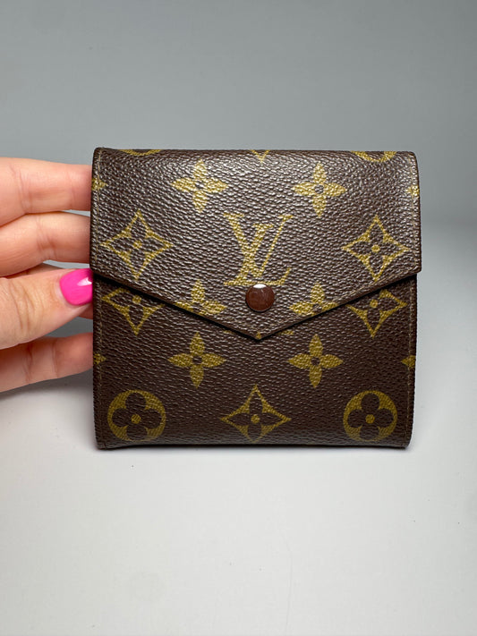 Louis Vuitton Monogram Elise Compact Wallet Vintage- France April 1988