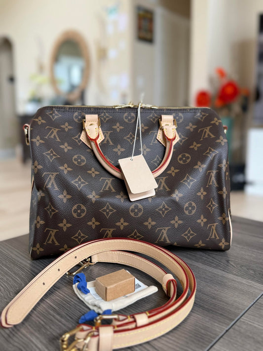 Louis Vuitton Speedy 30 Monogram Bandouliere for Jordan