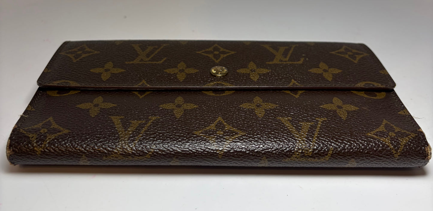 Louis Vuitton Porte Tressor International Monogram Trifold Wallet