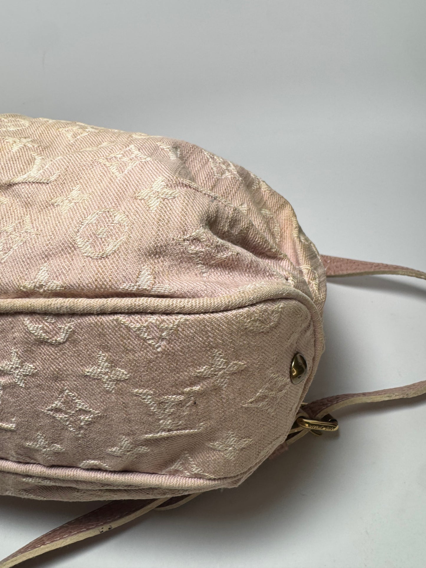 Louis Vuitton Rose Denim Monogram Slightly Shoulder Bag/Crossbody