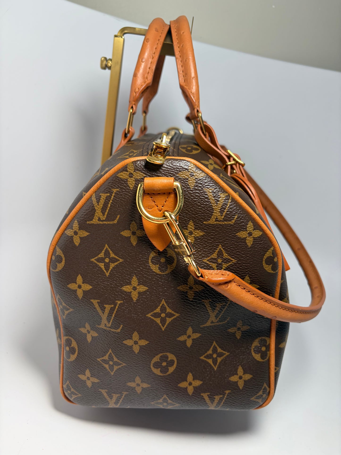Louis Vuitton Speedy Soft 30 Boho w/Ostrich Leather