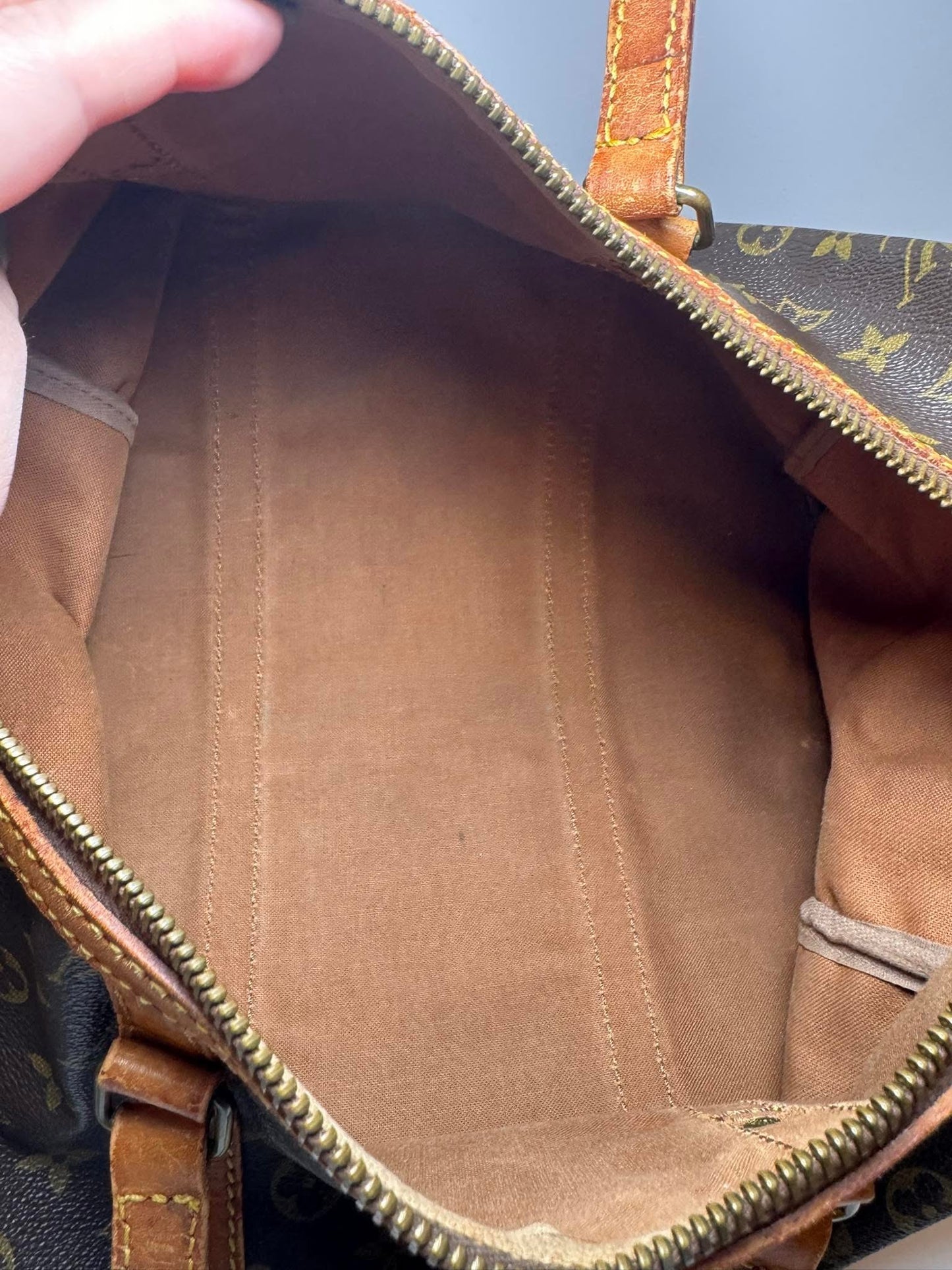 Louis Vuitton Sac souple 35 Monogram Satchel Vintage Pre Date Code