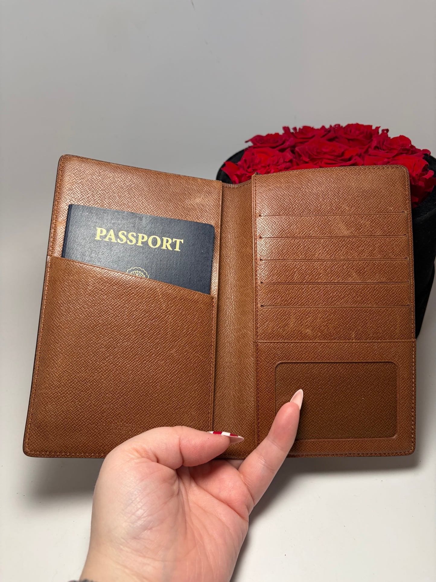 Louis Vuitton Monogram Long Wallet / Passport Holder with ID slot