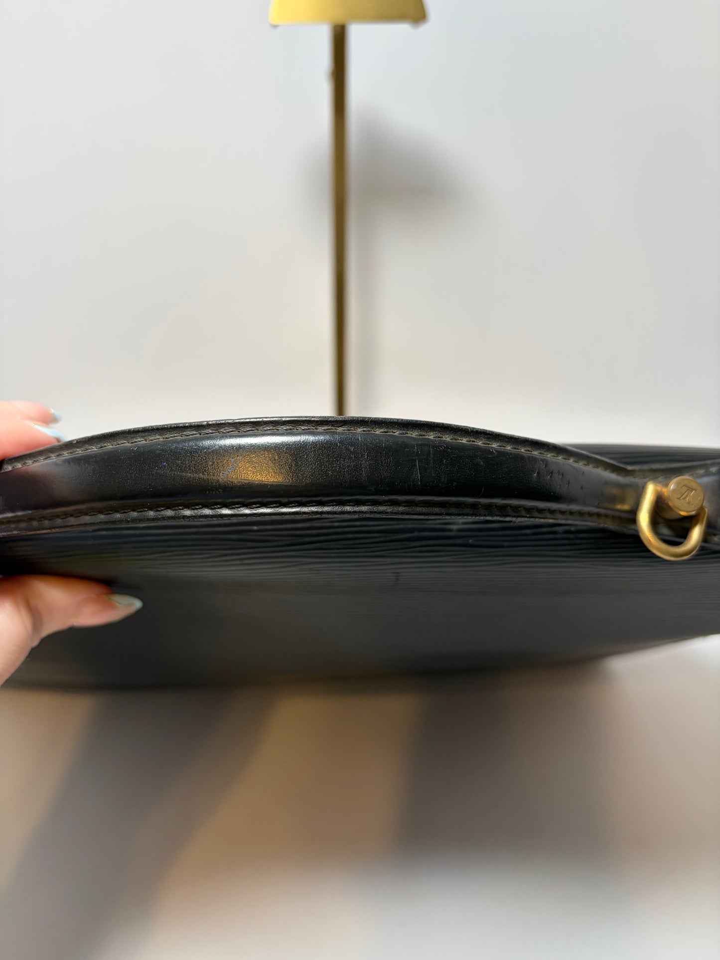 Louis Vuitton Black Epi Monceau Serviette Metis/Laptop Holder/Briefcase/Document Holder