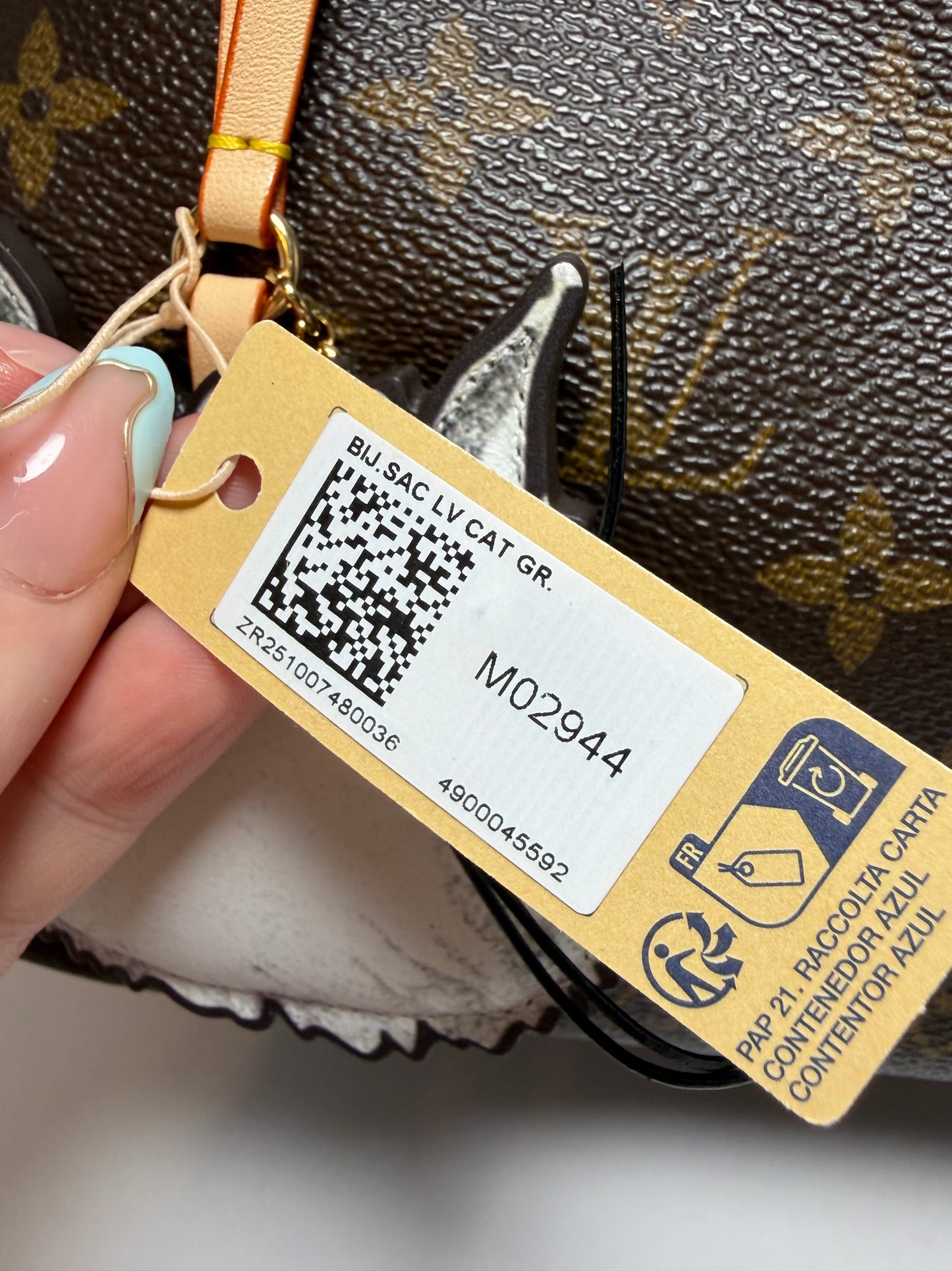 Louis Vuitton Cat Bag Charm Grace Coddington Collab NWT- Not Available Online