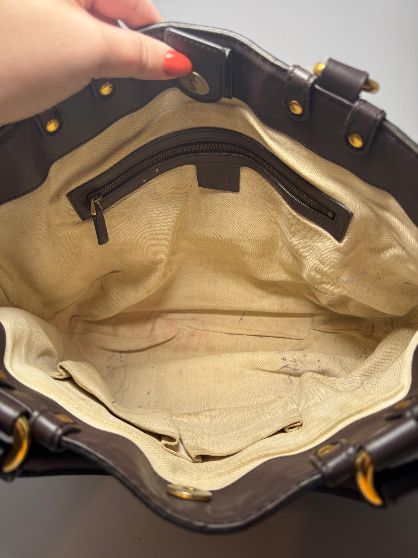 Gucci Brown Guccissima Scarlett Tote Bag
