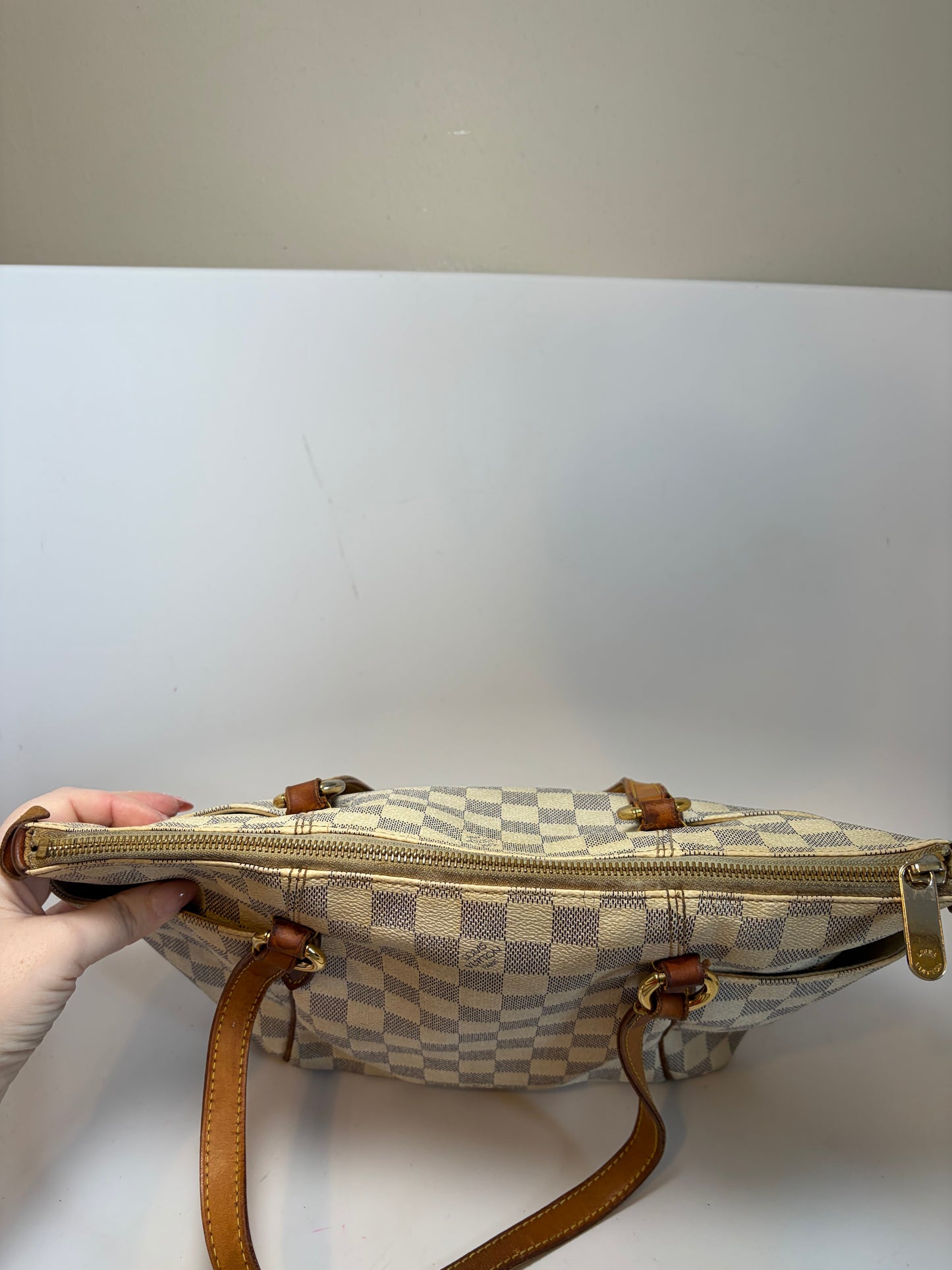 Louis Vuitton Damier Azur PM Tote with Mini Pochette Set