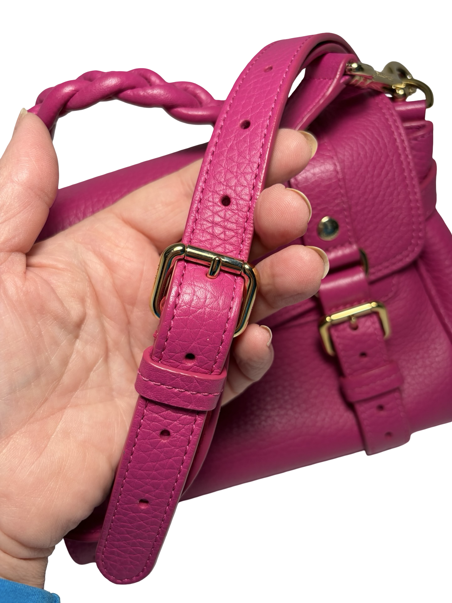 Mulberry Mini Alexa Hot Pink Leather