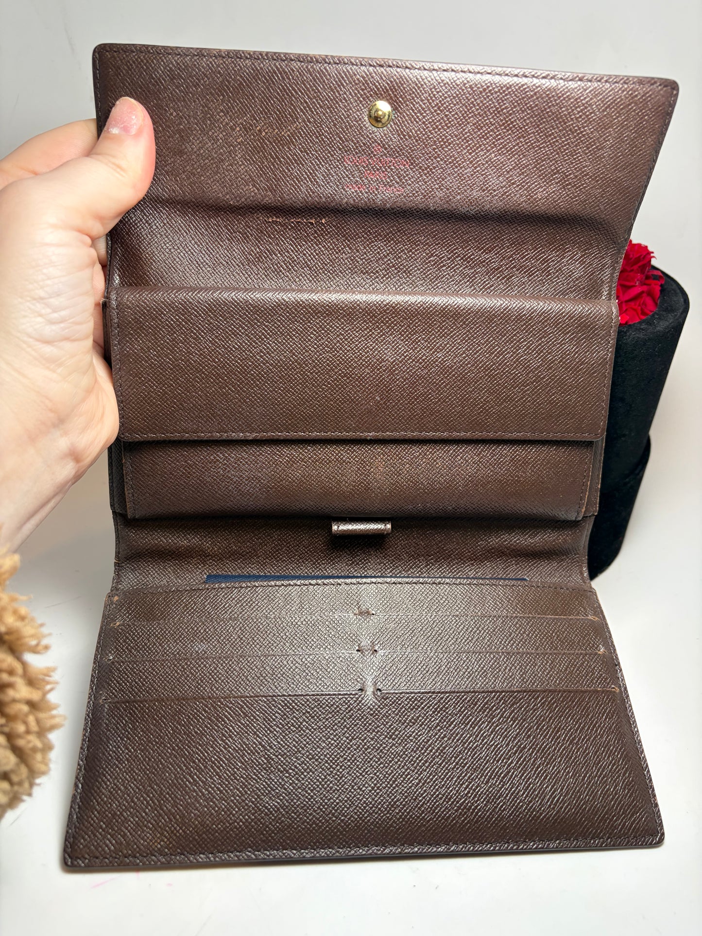 Louis Vuitton Damier Ebene Paper Etui Trifold Wallet