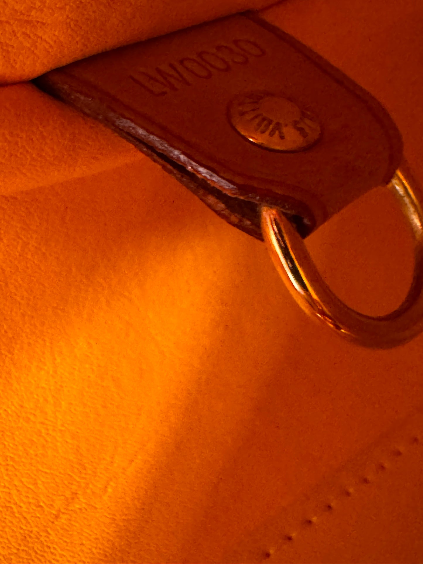 Louis Vuitton Sunset Orange Vernis Monogram Houston Tote