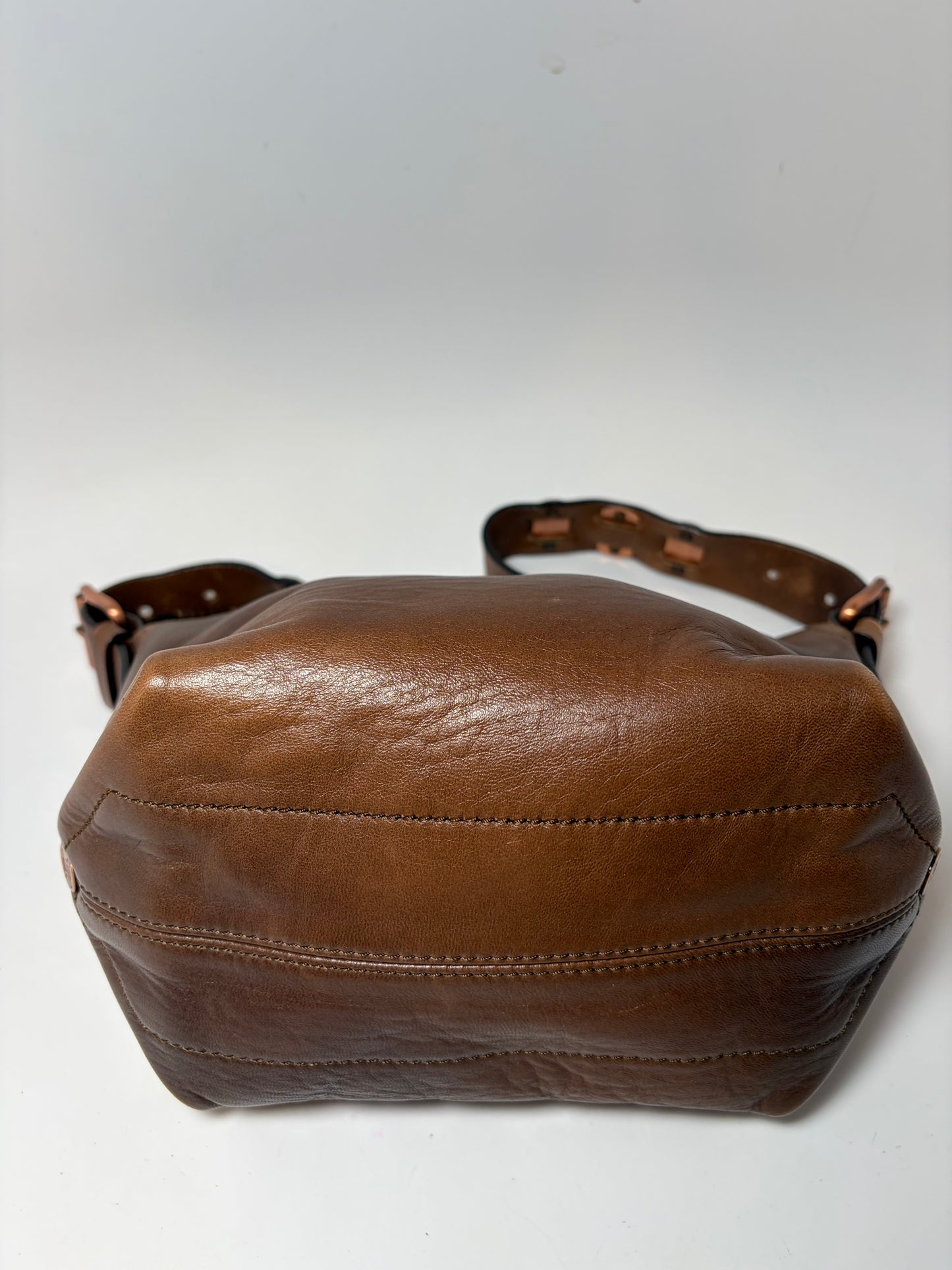 Vintage Celine Leather Shoulder Bag w/COA