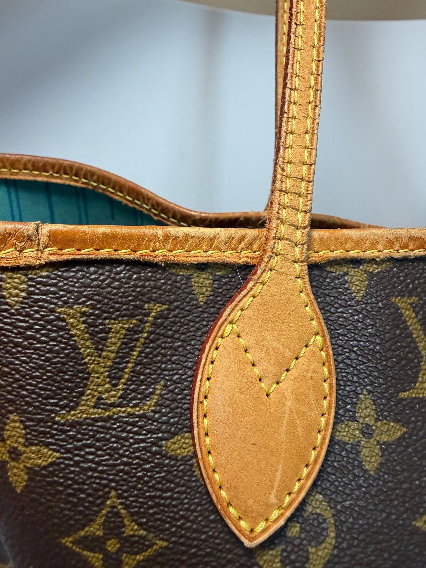 Louis Vuitton Neverfull MM Tote– My Heritage Monogram Custom Stripe & Initials Comes with Legit App COA