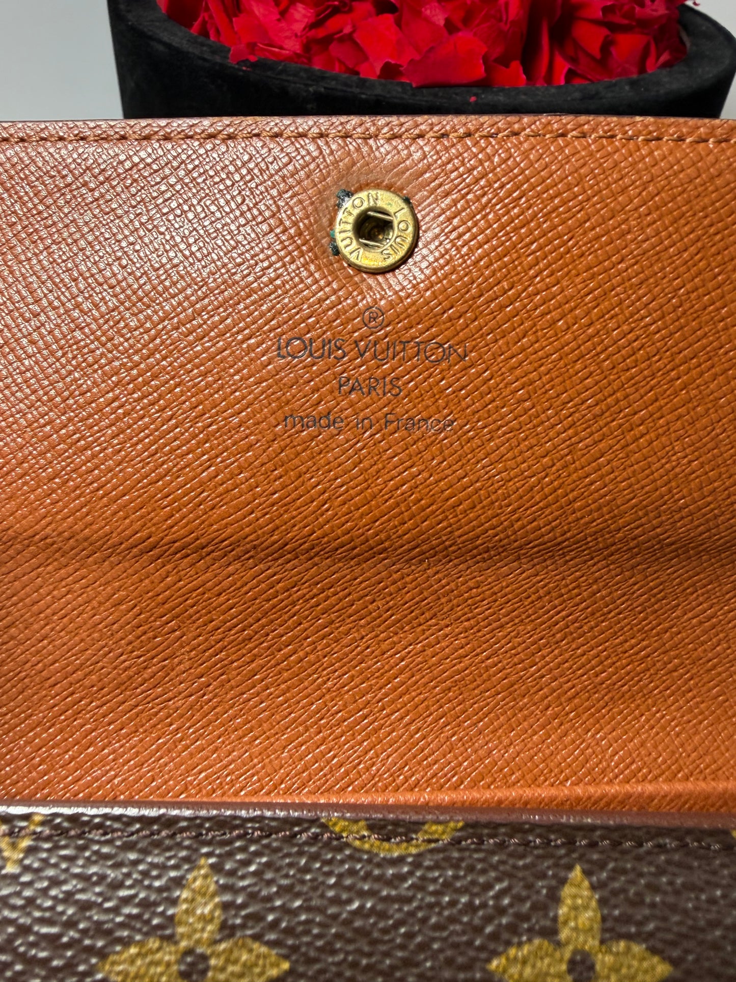 Louis Vuitton Porte Tressor Etui Papier Monogram Wallet