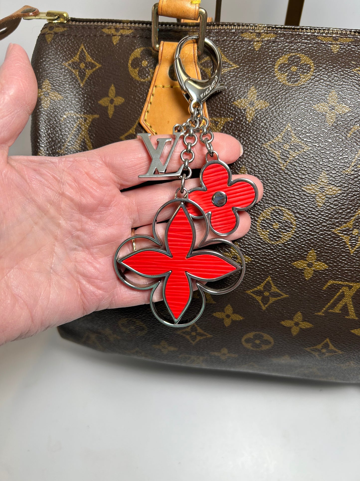 Louis Vuitton Rimy Red Epi Leather Bag Charm