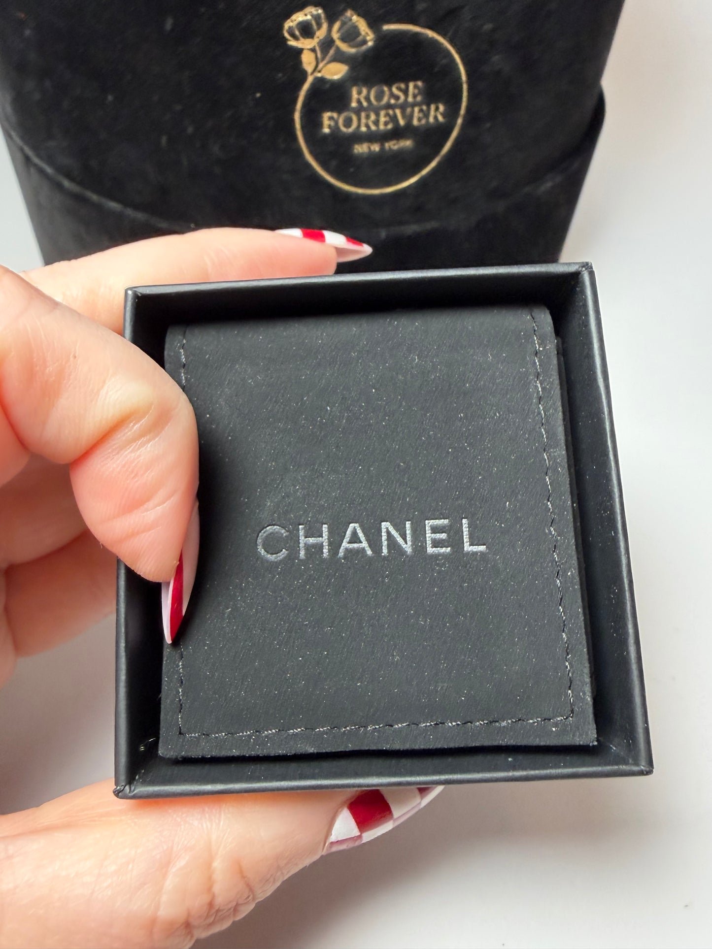 Chanel CC Gold Double Star Earrings