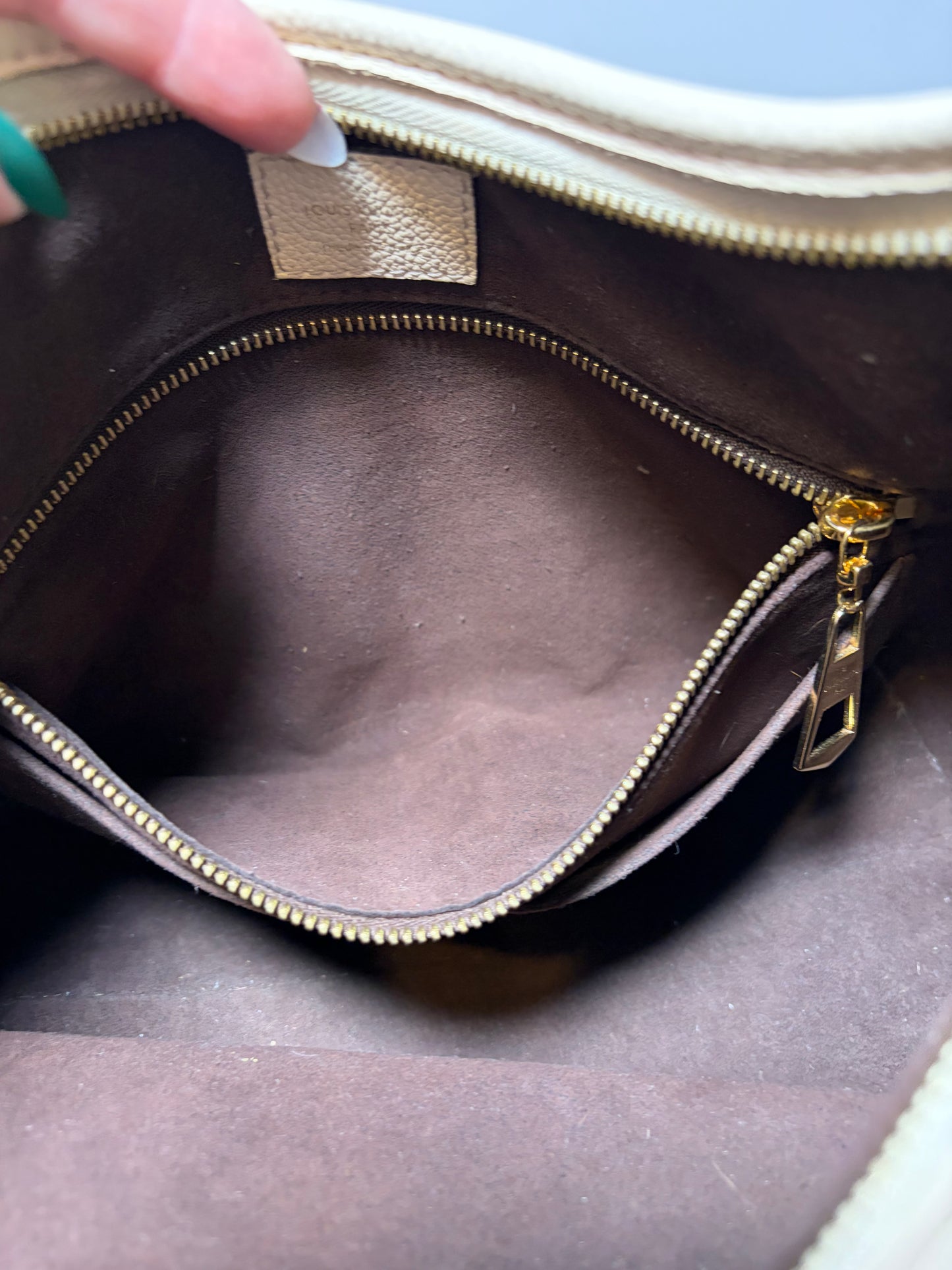 Louis Vuitton Caryall PM Monogram Empriente Leather Shoulder Bag/Crossbody in Cream