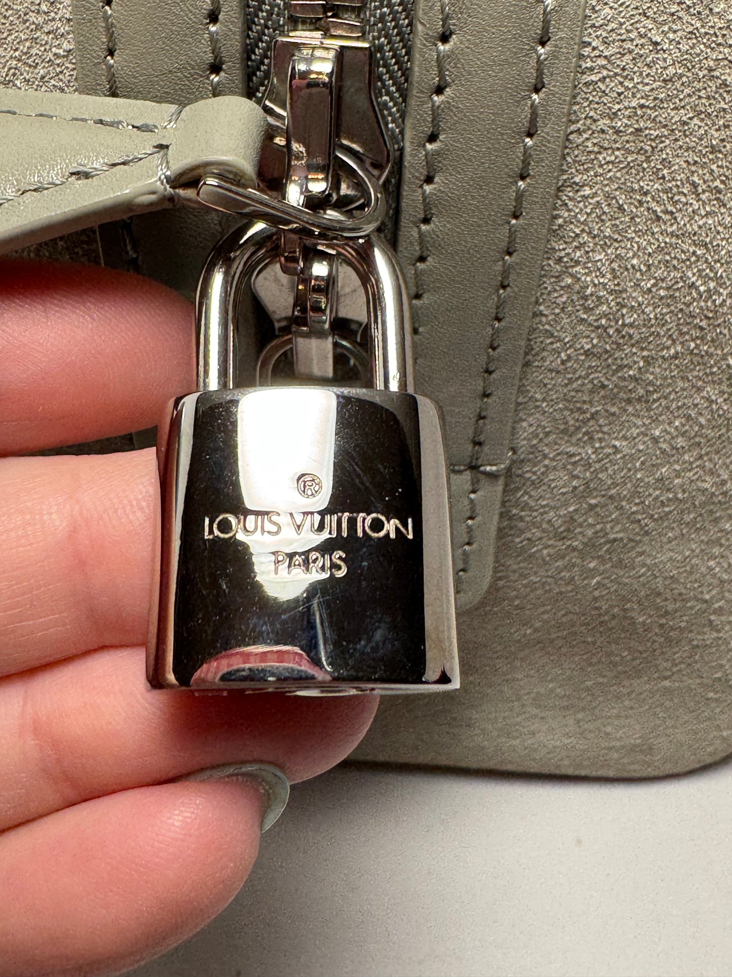 Louis Vuitton Illusion Speedy Cube Grey Suede Limited Edition