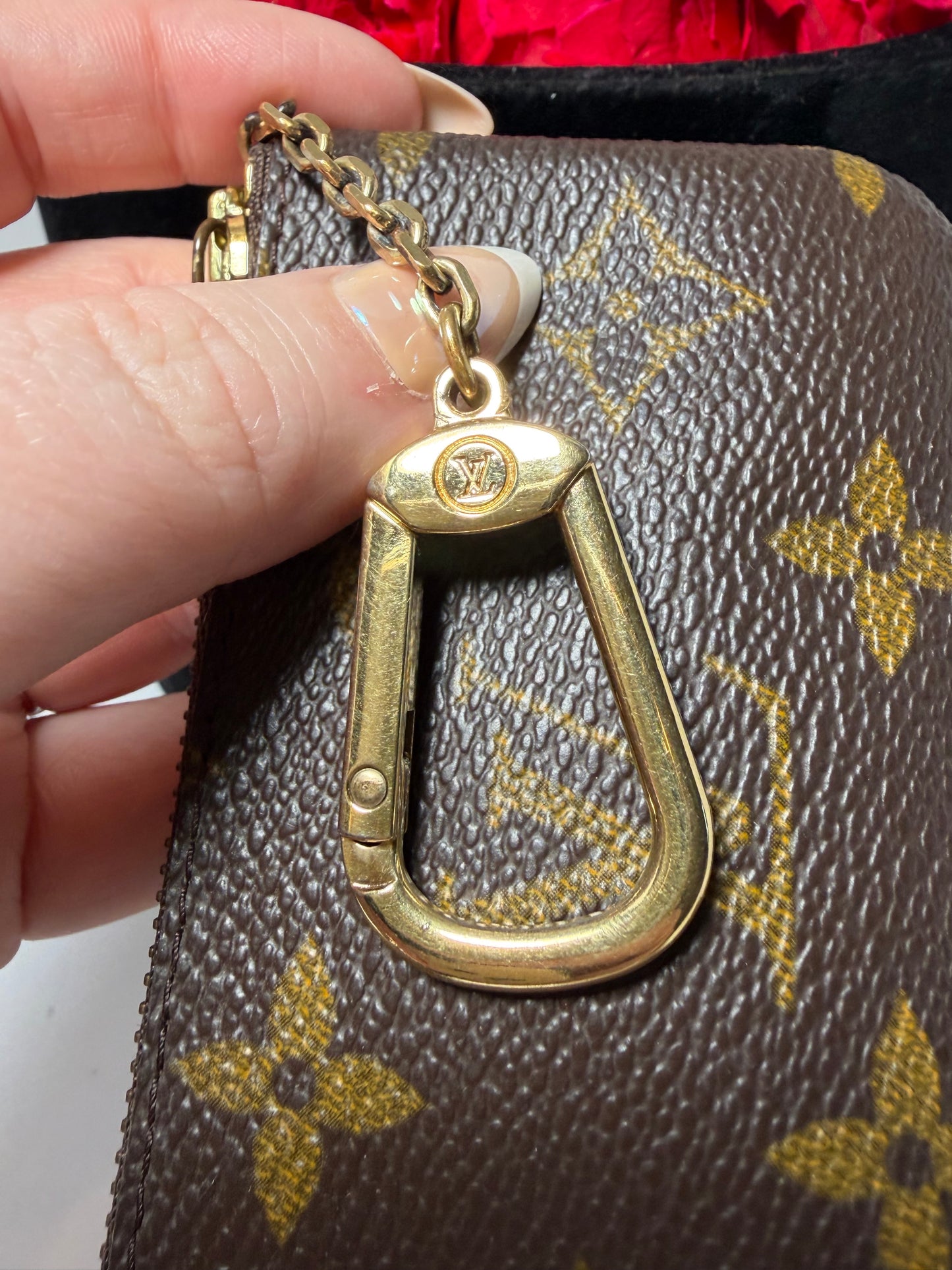Louis Vuitton Monogram Key Pouch/Key Cles