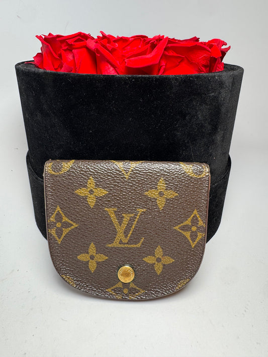 Louis Vuitton Monogram Porte Monnaie Gousset Coin Purse/Coin Pouch