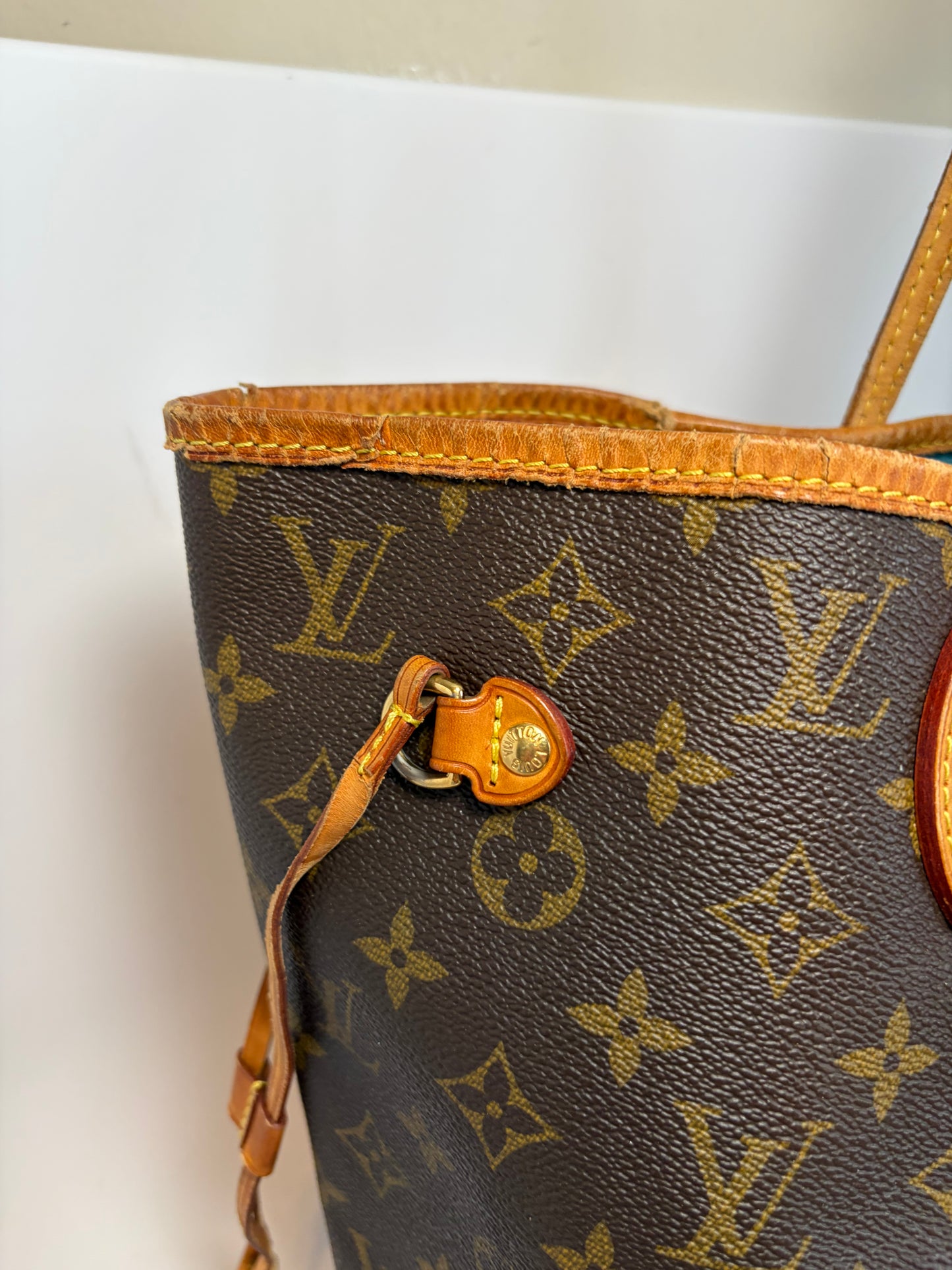 Louis Vuitton Neverfull MM Tote– My Heritage Monogram Custom Stripe & Initials Comes with Legit App COA