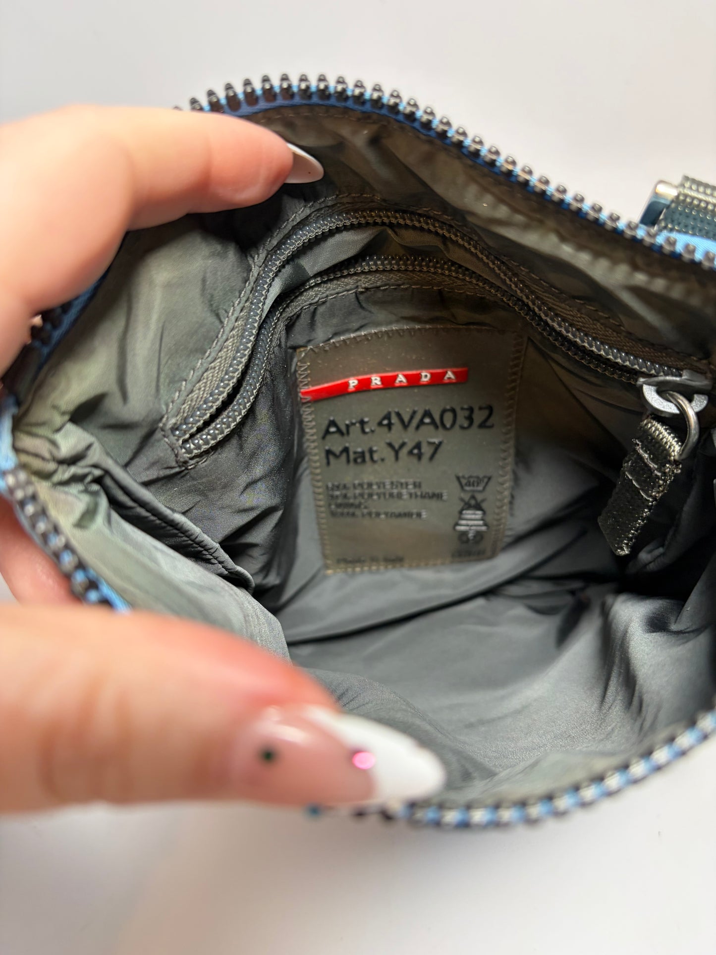 Prada Nylon Vela Sport Messenger Crossbody