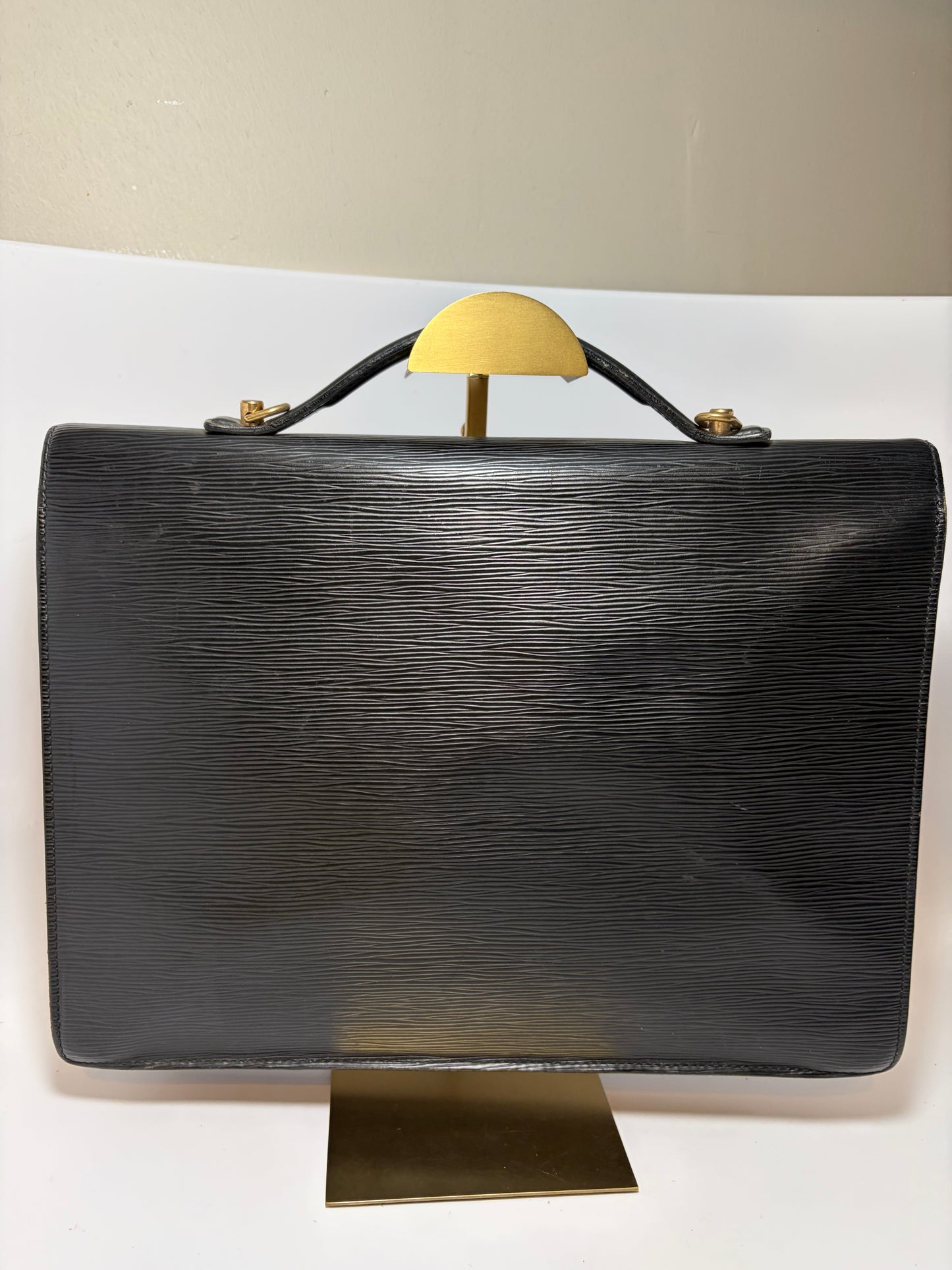 Louis Vuitton Black Epi Monceau Serviette Metis/Laptop Holder/Briefcase/Document Holder