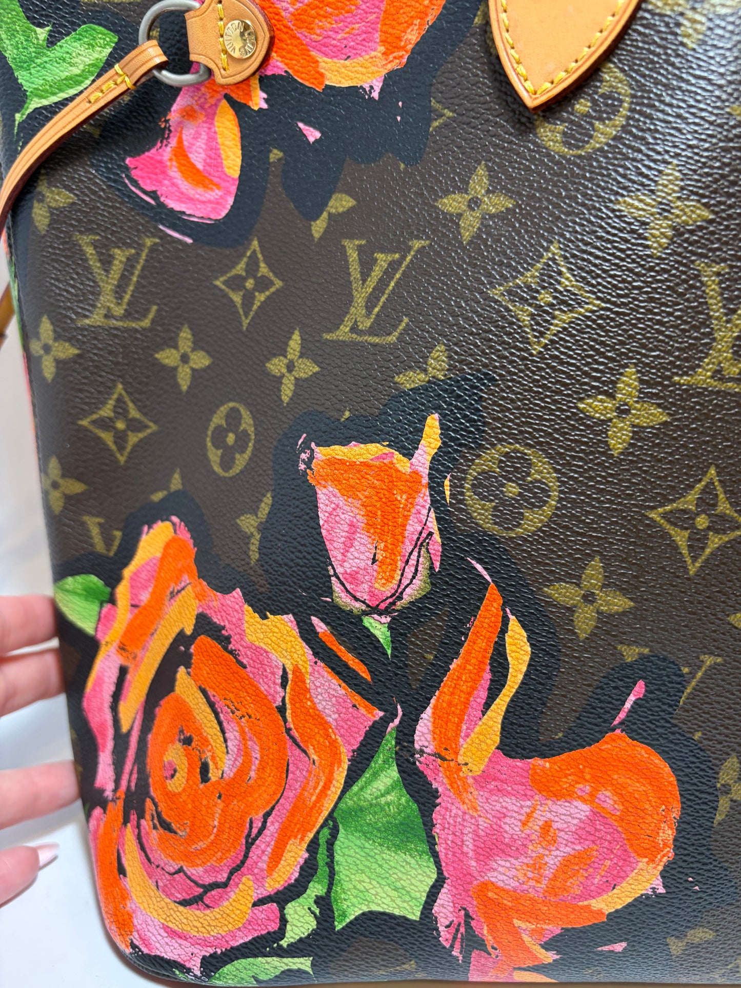 Louis Vuitton Neverfull MM Stephen Sprouse Roses Tote