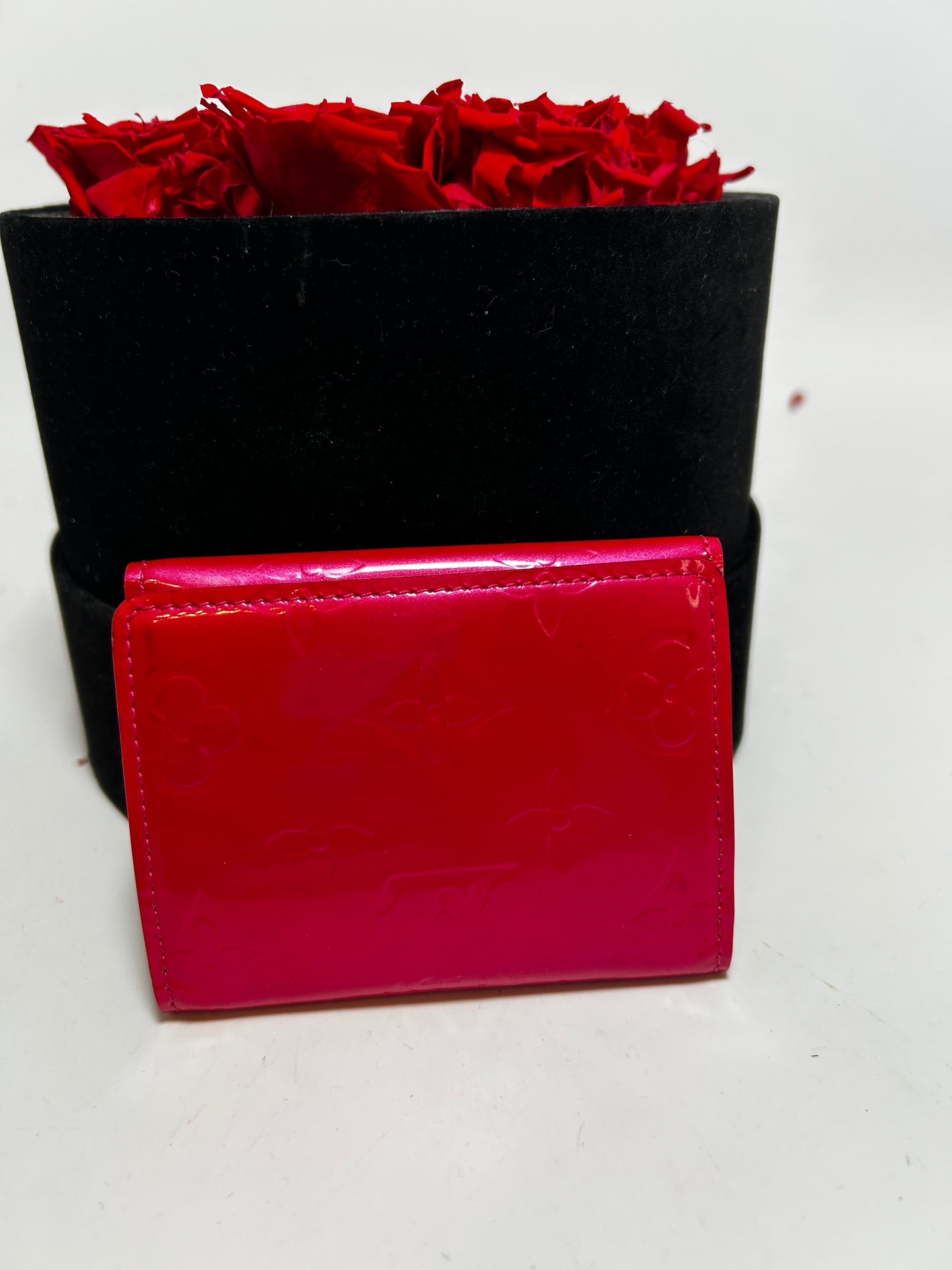 Louis Vuitton Pink Vernis Leather Wallet