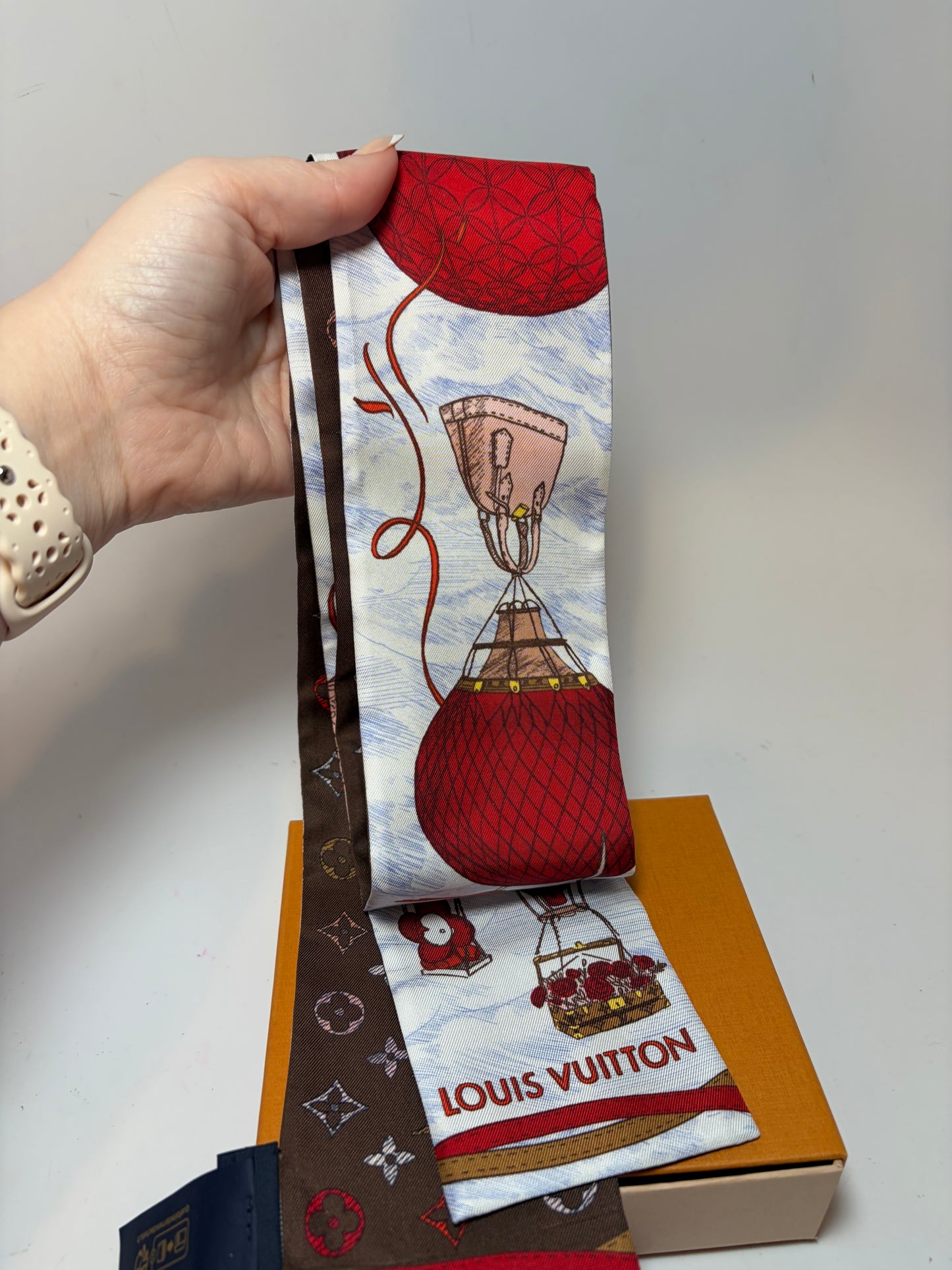 Louis Vuitton Up and Away BB Bandeau 100% Silk Spring-Summer 2023 NWOT