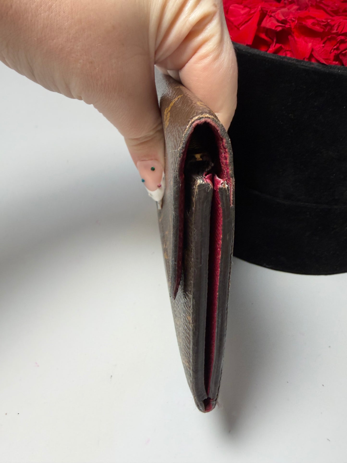Louis Vuitton Emilie Raspberry Red Monogram Wallet