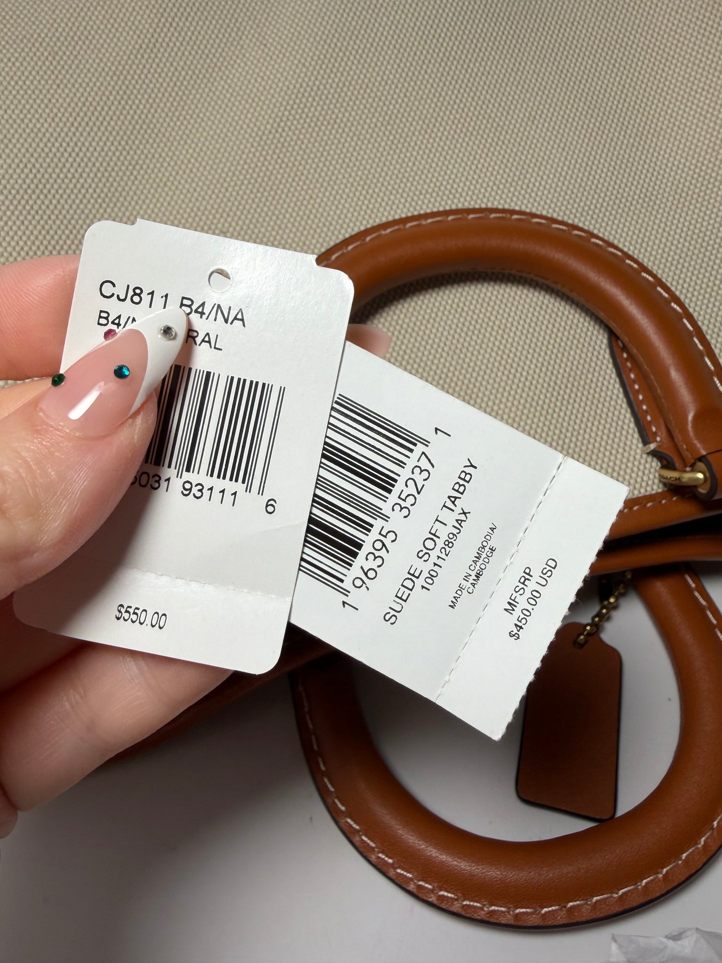 Coach Reese 28 Tote/Shoulder Bag in Natural