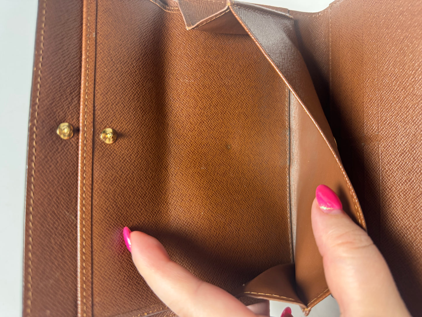 Louis Vuitton Monogram Sarah Trifold Wallet on Chain