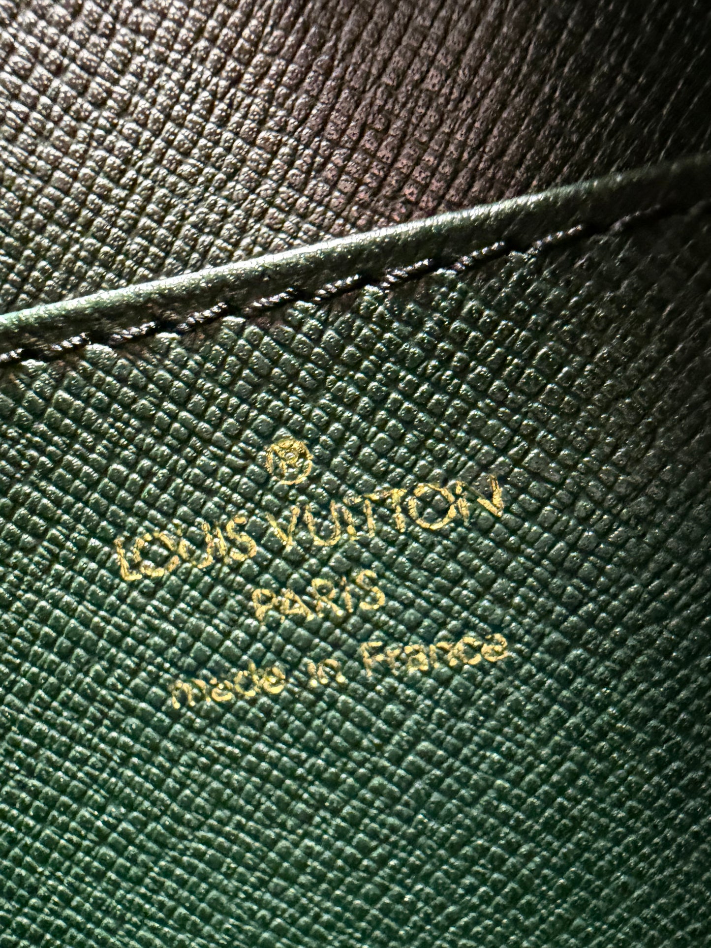 Louis Vuitton Pochette Homme Clutch Brown Epi Leather