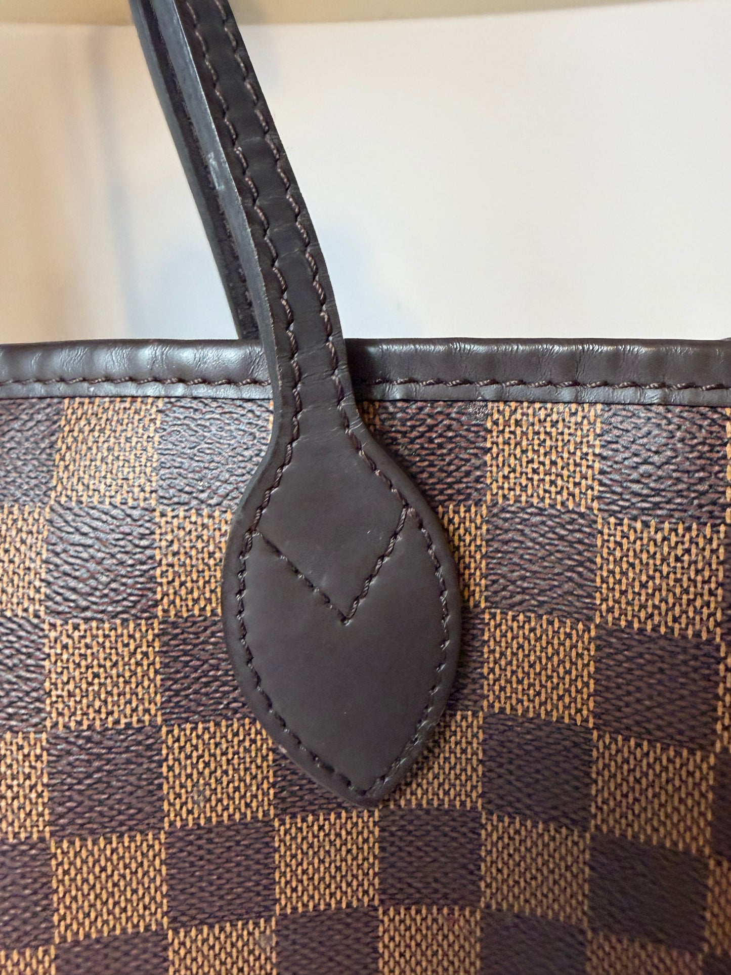 Louis Vuitton Neverfull MM Damier Ebene Tote w/Dust Bag