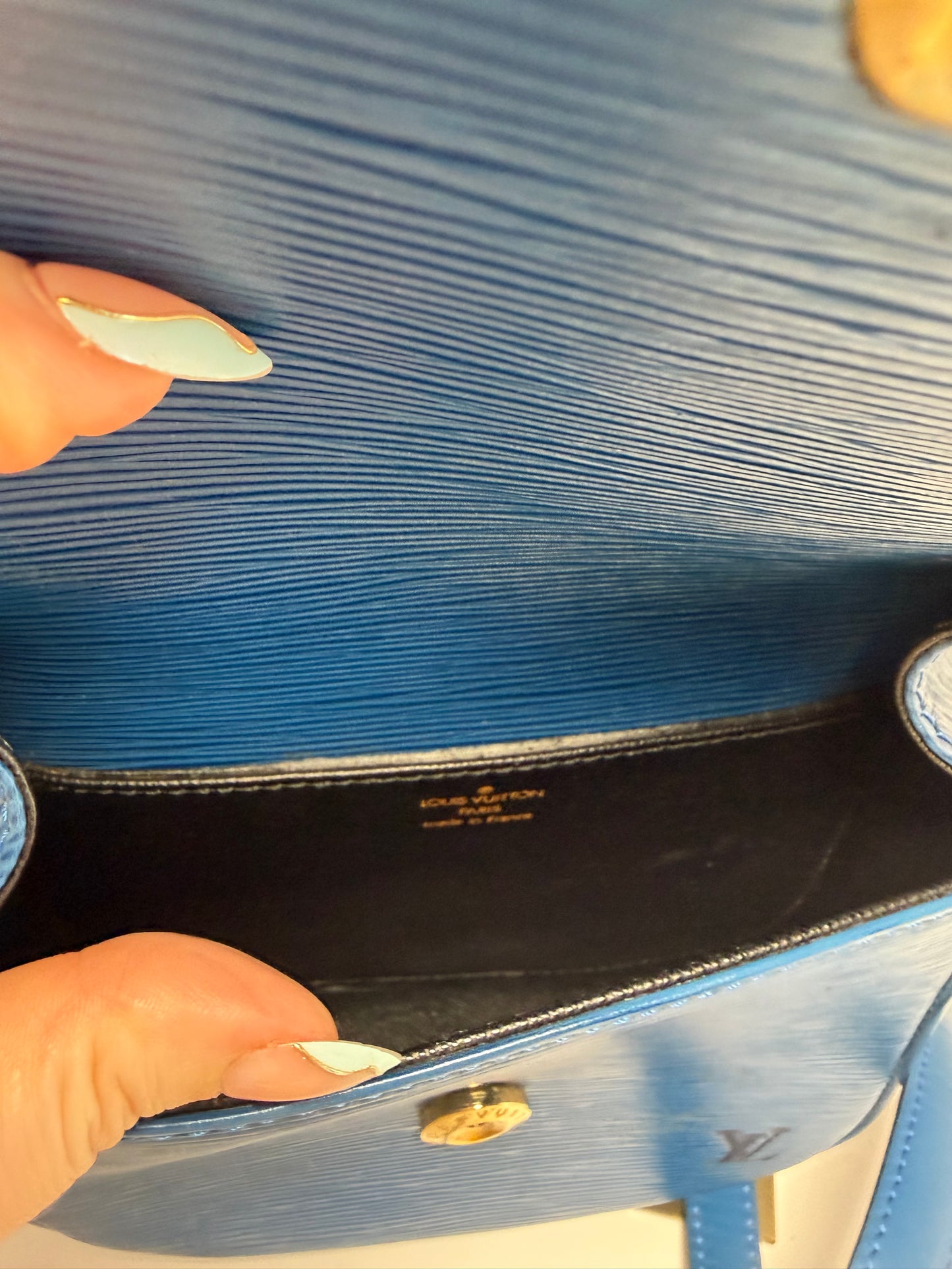 Louis Vuitton Royal Blue Epi Leather Mini Saint Cloud Crossbody